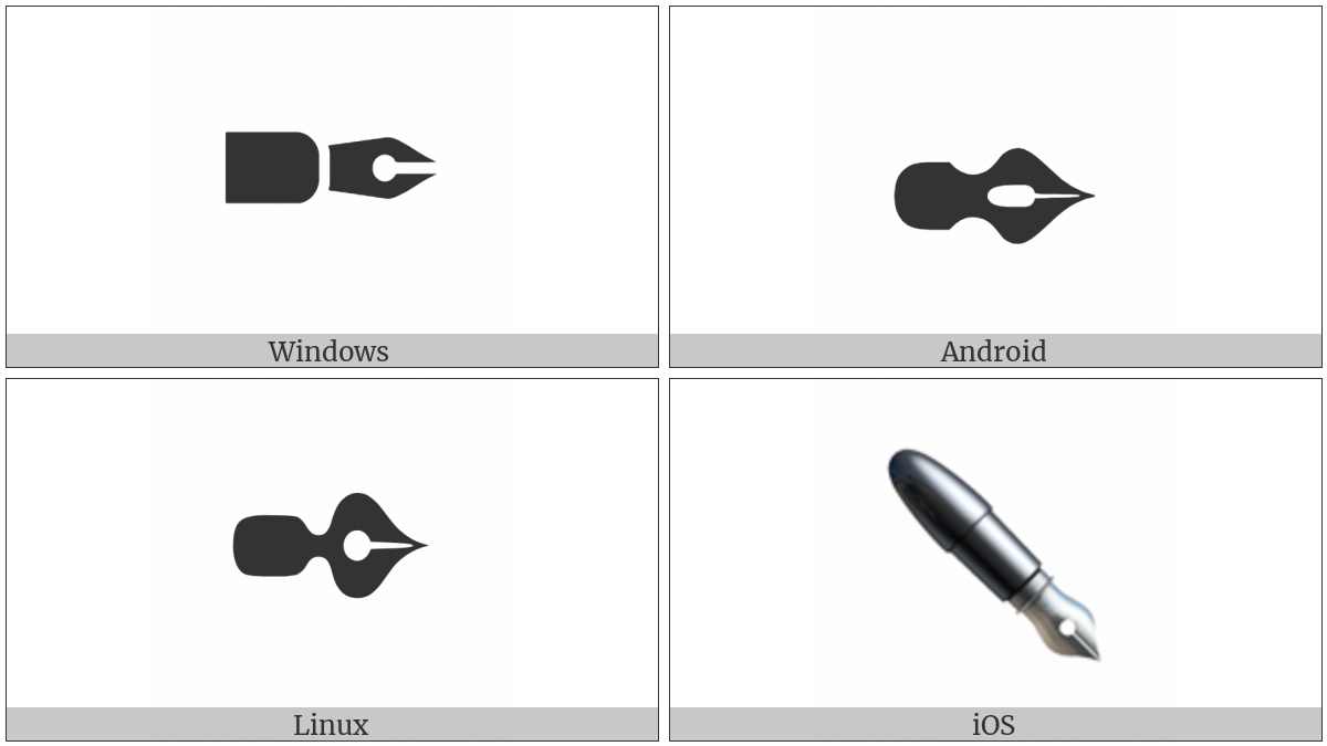 Black Nib on various operating systems
