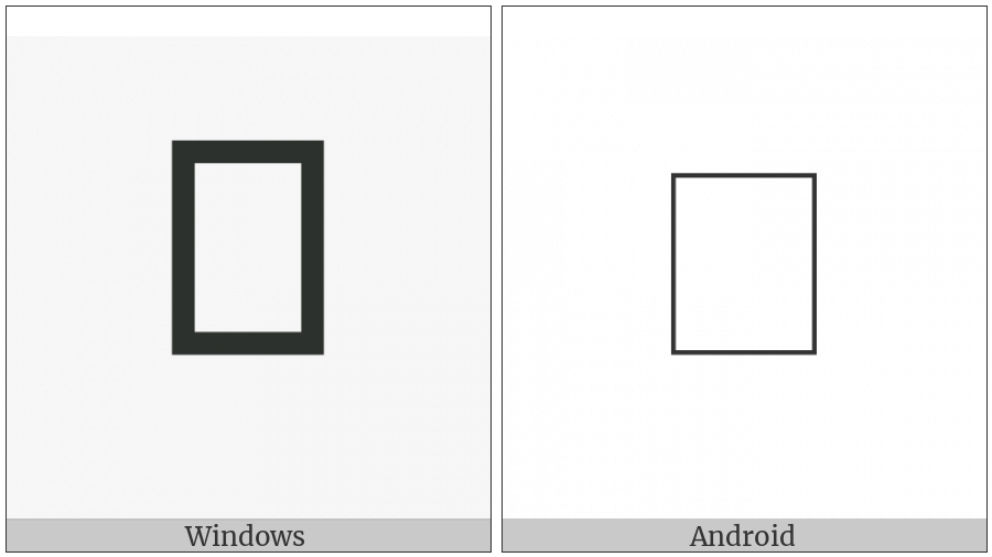 Tangut Component-015 on various operating systems