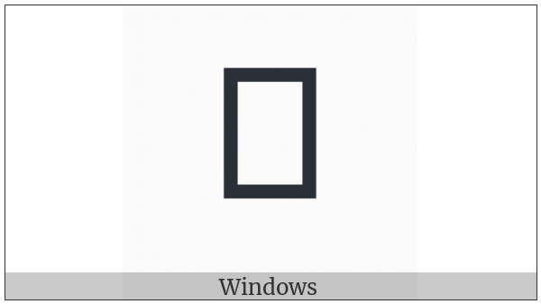 Tangut Component-061 on various operating systems