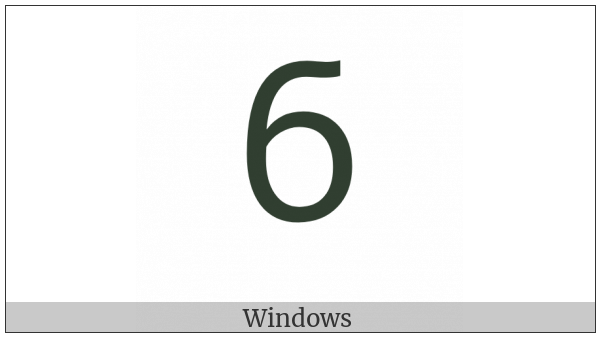 Coptic Small Letter Shima on various operating systems