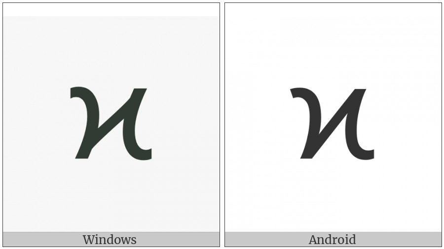 Greek Kappa Symbol on various operating systems