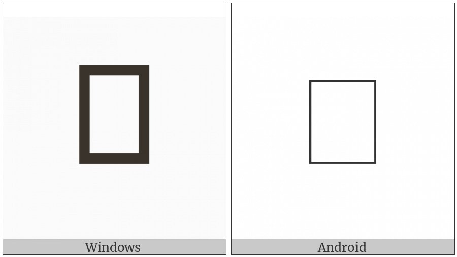 Tangut Component-613 on various operating systems
