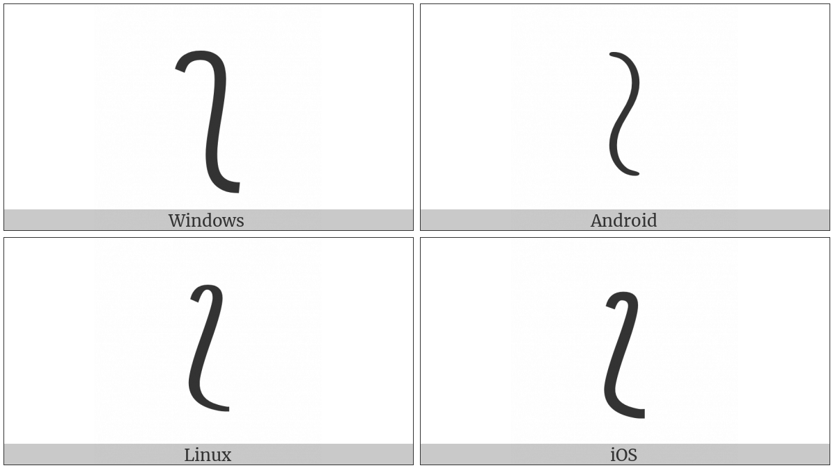 Left S-Shaped Bag Delimiter on various operating systems
