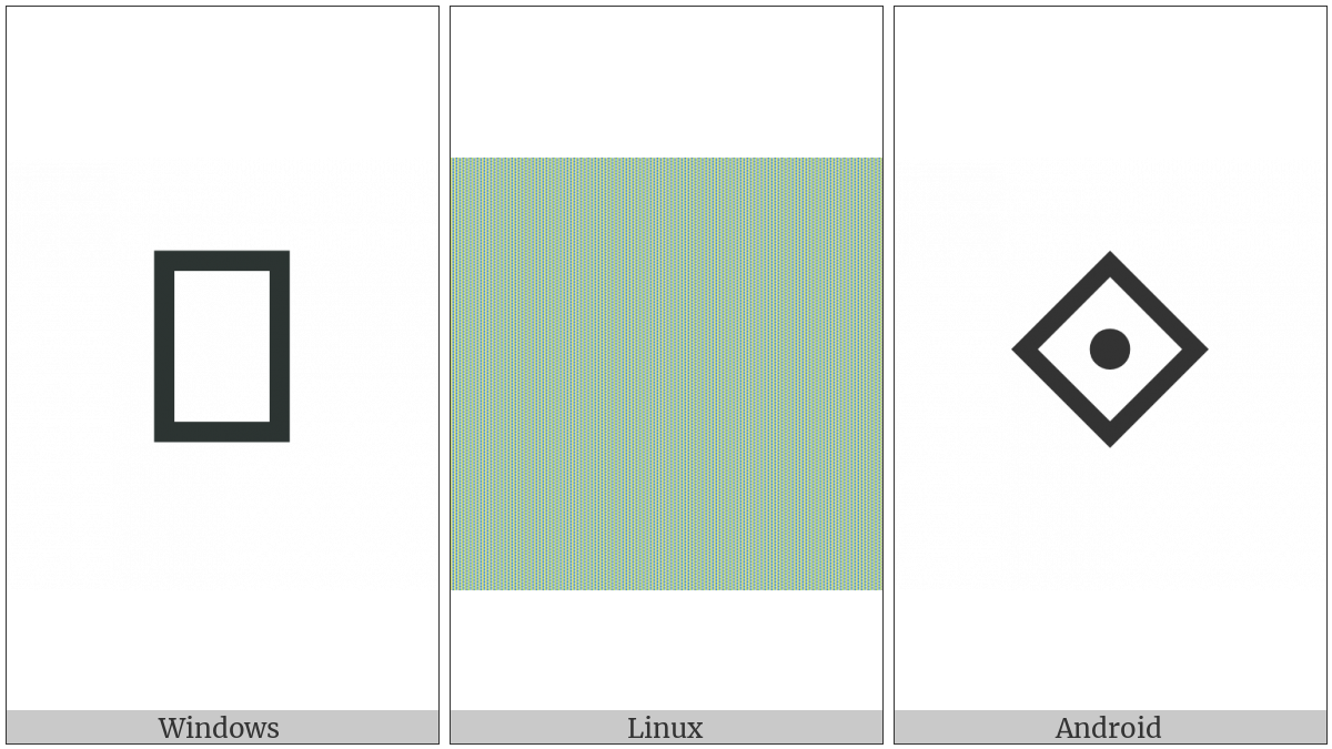 White Diamond With Centred Dot on various operating systems