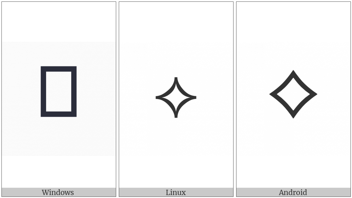 White Concave-Sided Diamond on various operating systems