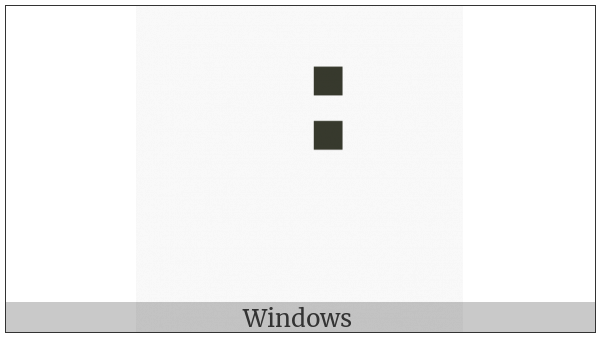 Braille Pattern Dots-45 on various operating systems