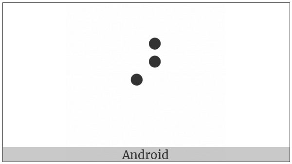 Braille Pattern Dots-345 on various operating systems