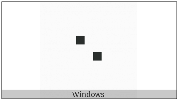 Braille Pattern Dots-26 on various operating systems