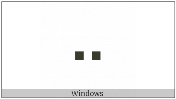 Braille Pattern Dots-36 on various operating systems