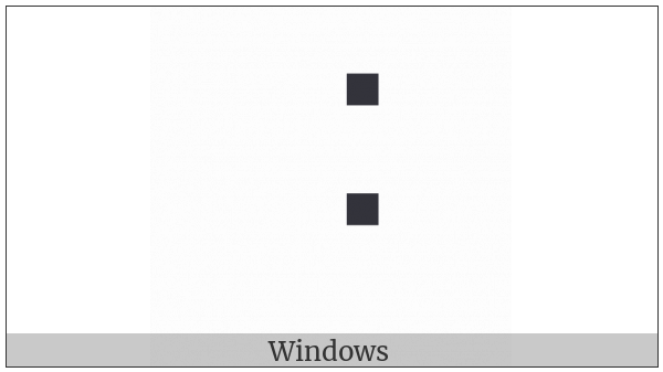 Braille Pattern Dots-46 on various operating systems