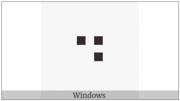 Braille Pattern Dots-256 on various operating systems