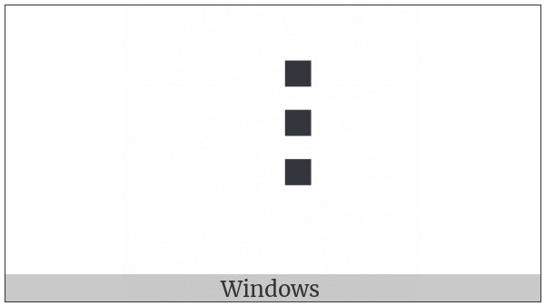 Braille Pattern Dots-456 on various operating systems