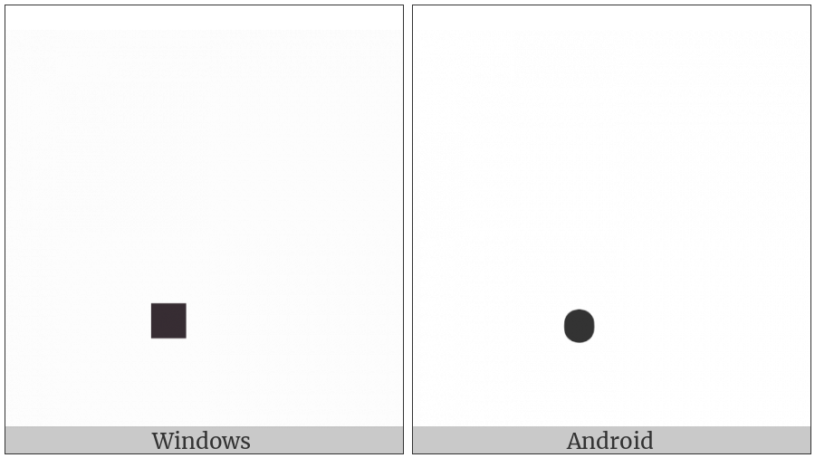 Braille Pattern Dots-7 on various operating systems