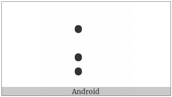 Braille Pattern Dots-137 on various operating systems