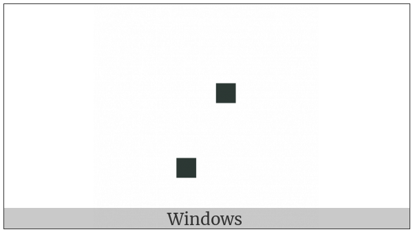 Braille Pattern Dots-57 on various operating systems