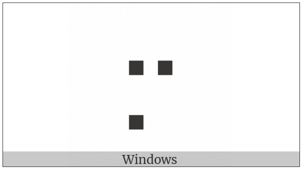 Braille Pattern Dots-257 on various operating systems
