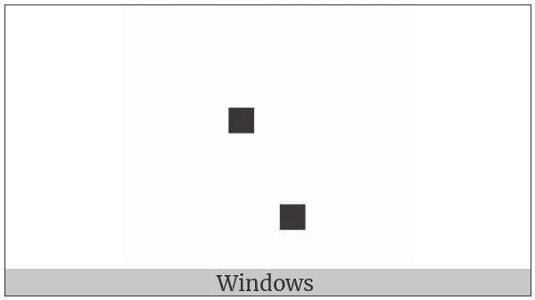 Braille Pattern Dots-28 on various operating systems