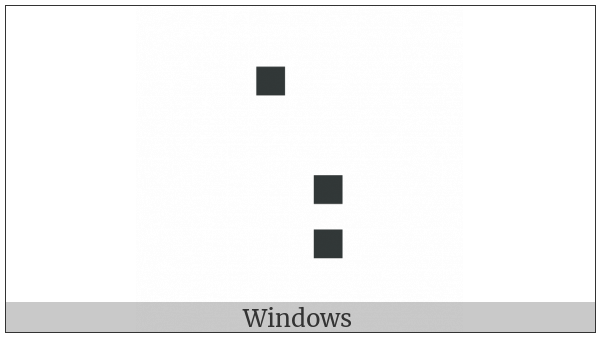 Braille Pattern Dots-168 on various operating systems