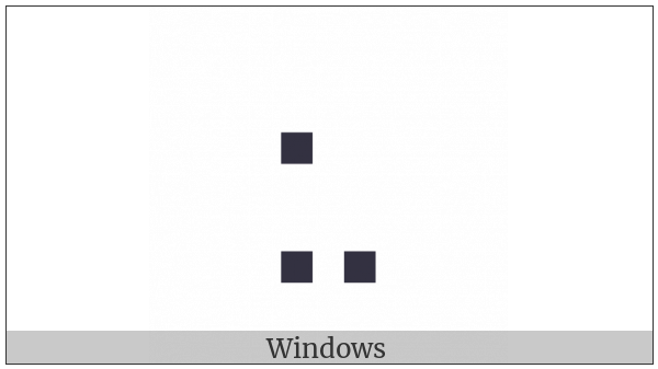 Braille Pattern Dots-278 on various operating systems