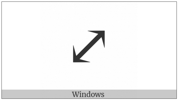 North East And South West Arrow on various operating systems