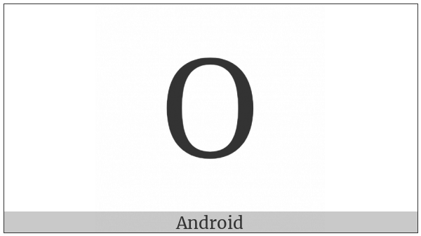 Cyrillic Capital Letter O on various operating systems