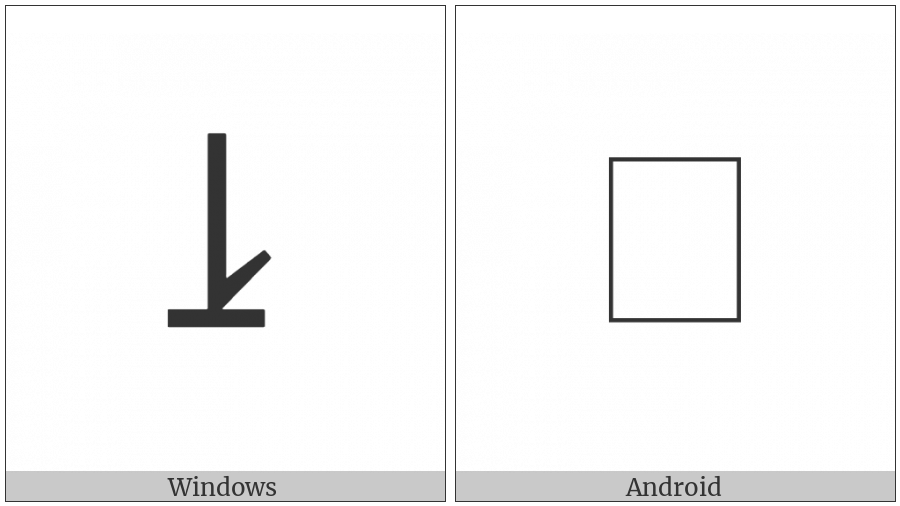 Downwards Harpoon With Barb Right To Bar on various operating systems