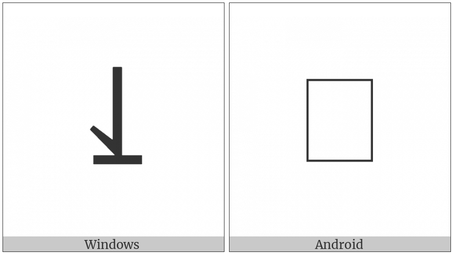 Downwards Harpoon With Barb Left To Bar on various operating systems