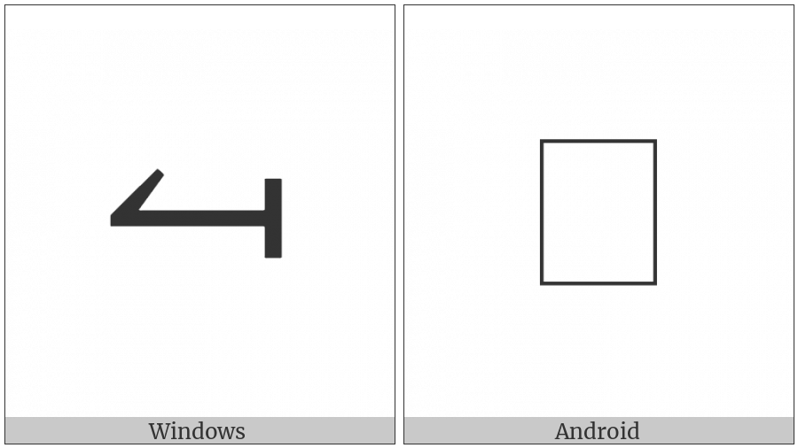 Leftwards Harpoon With Barb Up From Bar on various operating systems