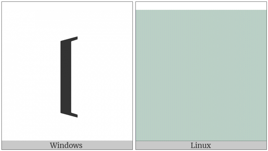 Left Black Tortoise Shell Bracket on various operating systems