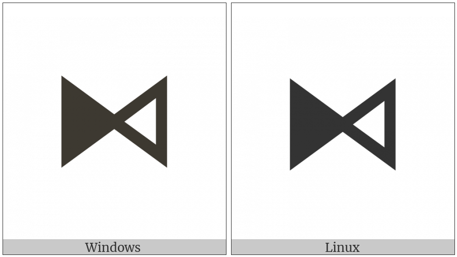 Bowtie With Left Half Black on various operating systems