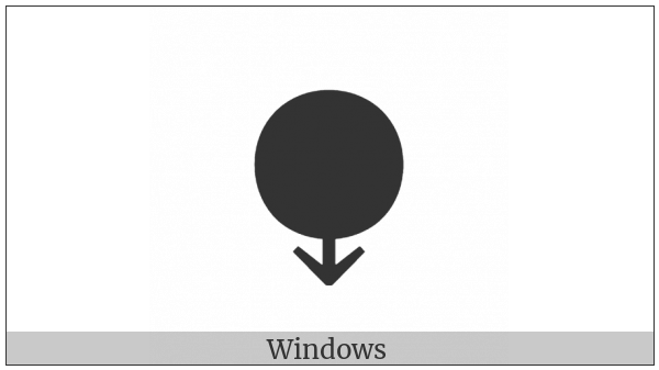 Black Circle With Down Arrow on various operating systems