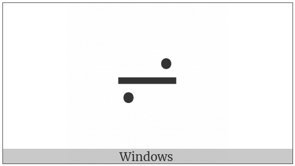 Minus Sign With Rising Dots on various operating systems