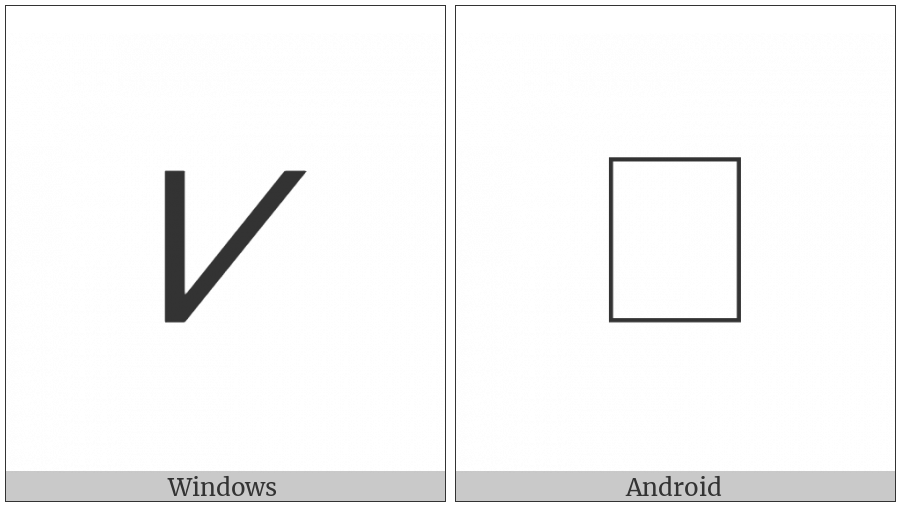 Sloping Large Or on various operating systems
