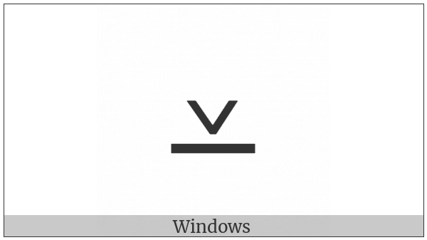 Small Vee With Underbar on various operating systems