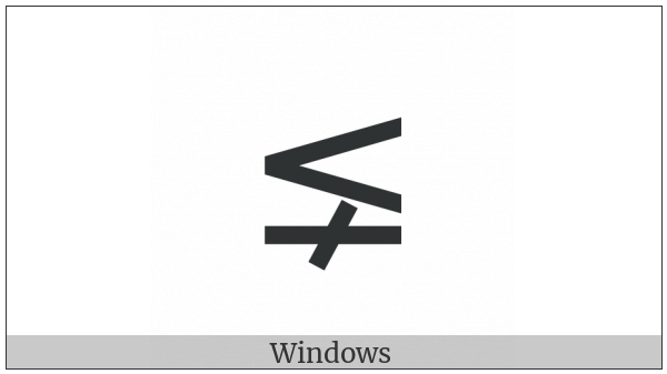 Less-Than And Single-Line Not Equal To on various operating systems