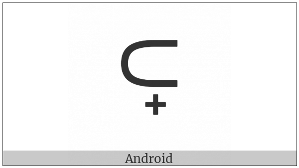 Subset With Plus Sign Below on various operating systems