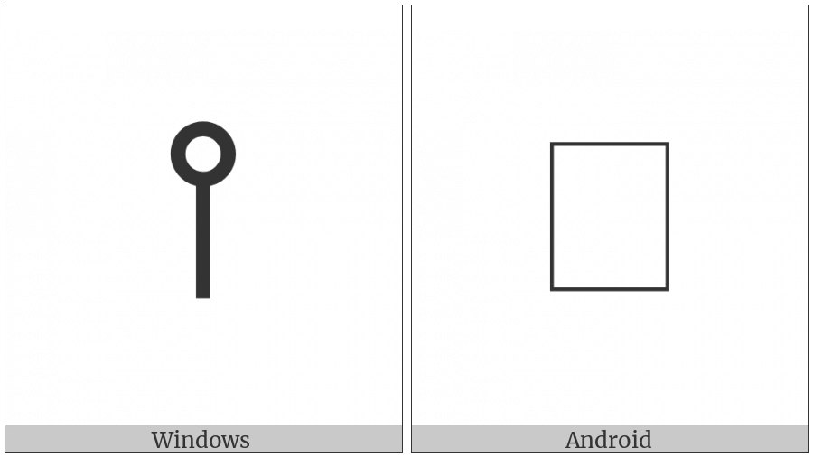 Vertical Line With Circle Above on various operating systems