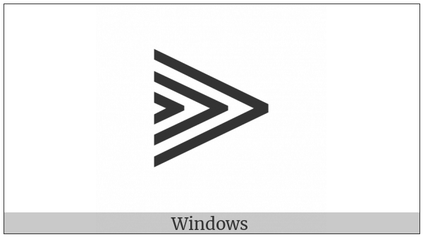 Triple Nested Greater-Than on various operating systems