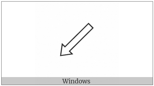South West White Arrow on various operating systems