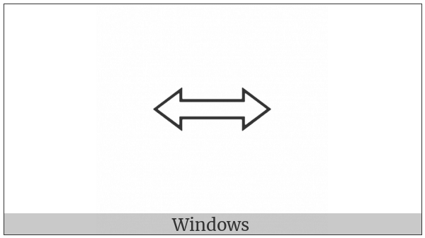 Left Right White Arrow on various operating systems