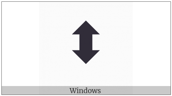 Up Down Black Arrow on various operating systems