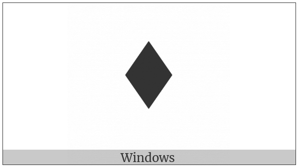 Black Medium Lozenge on various operating systems