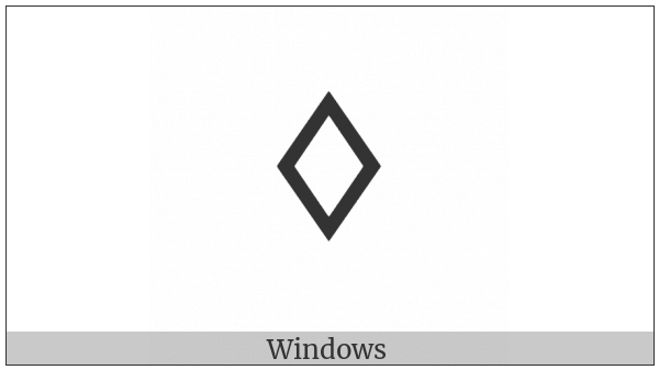 White Medium Lozenge on various operating systems