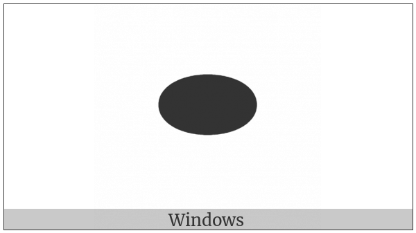 Black Horizontal Ellipse on various operating systems