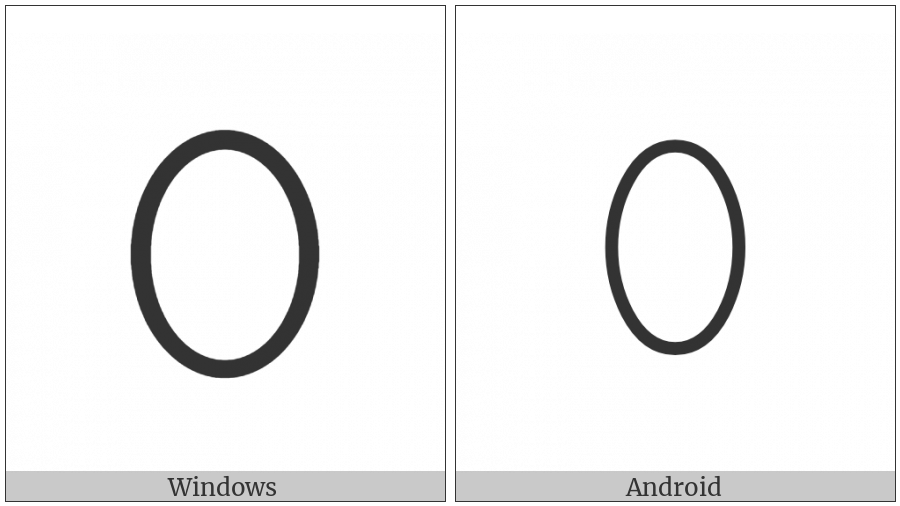 White Vertical Ellipse on various operating systems