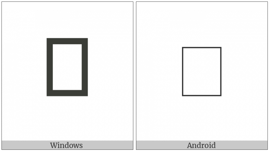 Hentaigana Letter Si-1 on various operating systems