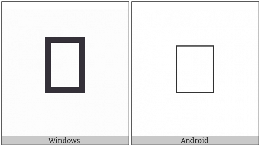 Hentaigana Letter Ta-4 on various operating systems