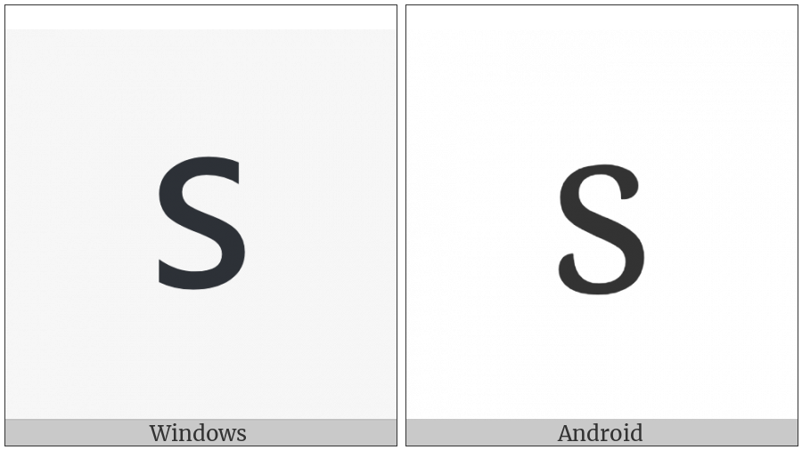 Cyrillic Small Letter Dze on various operating systems