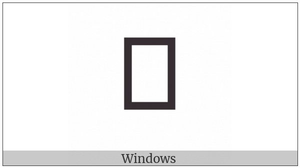 Nushu Character-1B17C on various operating systems