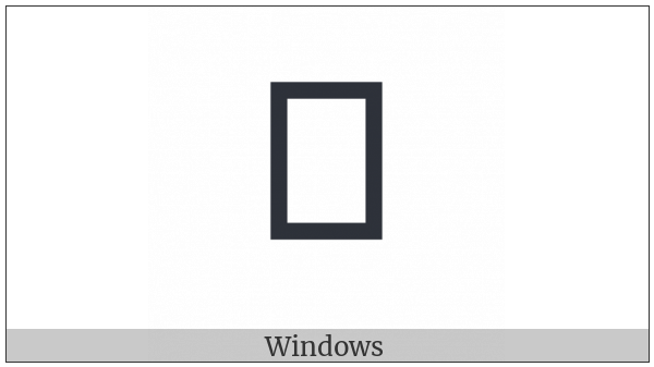 Nushu Character-1B185 on various operating systems